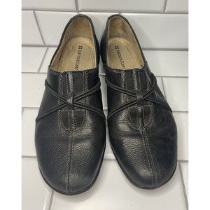 Naturalizer Womens Natania 2  Sz 7 M Black  Leather Slip On Loafers Flat shoes